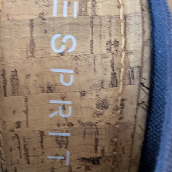 Esprit navy canvas wedges - Picture 6 of 6